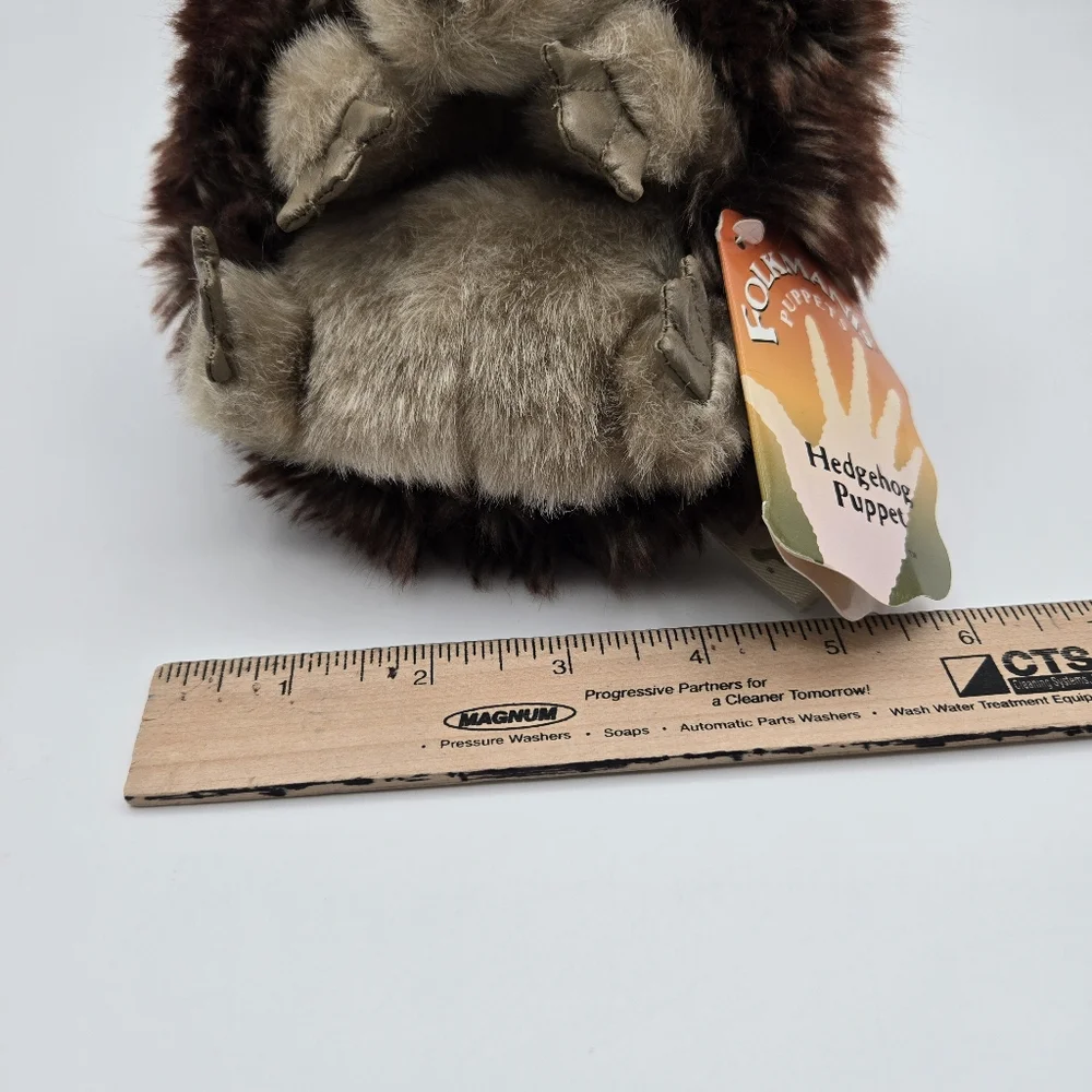 Folkmanis Hedgehog Hand Puppet With Tag